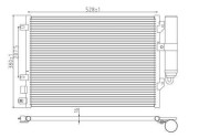 359003221180 Kondenzátor, klimatizace MAGNETI MARELLI