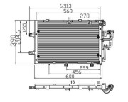 359003221230 Kondenzátor, klimatizace MAGNETI MARELLI