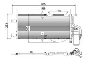 359003221280 Kondenzátor, klimatizace MAGNETI MARELLI