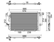 359003221290 Kondenzátor, klimatizace MAGNETI MARELLI