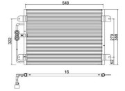 359003221450 Kondenzátor, klimatizace MAGNETI MARELLI