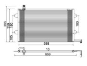 359003221650 Kondenzátor, klimatizace MAGNETI MARELLI