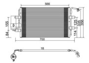 359003221680 Kondenzátor, klimatizace MAGNETI MARELLI