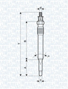 060900130606 MAGNETI MARELLI żeraviaca sviečka 060900130606 MAGNETI MARELLI