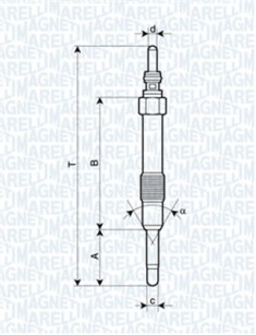 062900014304 MAGNETI MARELLI żeraviaca sviečka 062900014304 MAGNETI MARELLI