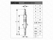 062503801304 Žhavicí svíčka MAGNETI MARELLI