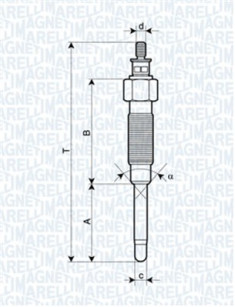 060900550606 Žhavicí svíčka MAGNETI MARELLI