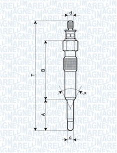 062503901304 Žhavicí svíčka MAGNETI MARELLI