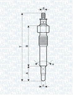 062583202304 Žhavicí svíčka MAGNETI MARELLI