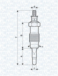 062582804304 Žhavicí svíčka MAGNETI MARELLI