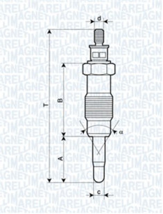 060900700606 MAGNETI MARELLI żeraviaca sviečka 060900700606 MAGNETI MARELLI