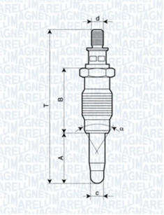 062900005304 MAGNETI MARELLI żeraviaca sviečka 062900005304 MAGNETI MARELLI