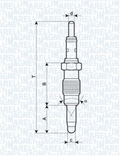 060900590606 Žhavicí svíčka MAGNETI MARELLI