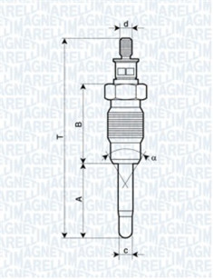 062900016304 Žhavicí svíčka MAGNETI MARELLI