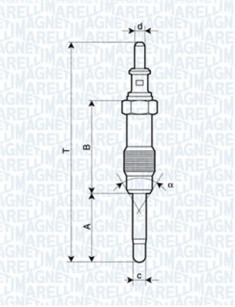 062900046304 Žhavicí svíčka MAGNETI MARELLI