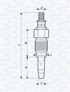 062900056304 Žhavicí svíčka MAGNETI MARELLI