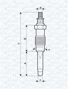 061830166304 Žhavicí svíčka MAGNETI MARELLI