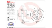 360406002800 Brzdový kotouč MAGNETI MARELLI