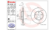 360406009100 Brzdový kotouč MAGNETI MARELLI