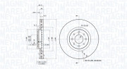 360406010400 Brzdový kotouč MAGNETI MARELLI