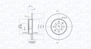 360406014500 MAGNETI MARELLI brzdový kotúč 360406014500 MAGNETI MARELLI