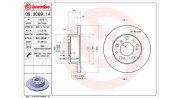 360406020900 Brzdový kotouč MAGNETI MARELLI