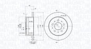 360406023500 Brzdový kotouč MAGNETI MARELLI