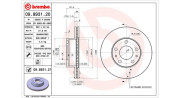 360406023800 MAGNETI MARELLI brzdový kotúč 360406023800 MAGNETI MARELLI