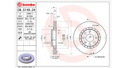 360406037500 Brzdový kotouč MAGNETI MARELLI