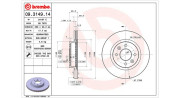 360406042300 Brzdový kotouč MAGNETI MARELLI