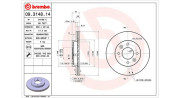 360406042400 Brzdový kotouč MAGNETI MARELLI