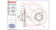 360406044200 Brzdový kotouč MAGNETI MARELLI