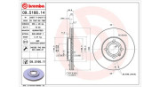 360406048100 Brzdový kotouč MAGNETI MARELLI