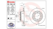 360406053900 Brzdový kotouč MAGNETI MARELLI