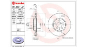 360406088400 Brzdový kotouč MAGNETI MARELLI