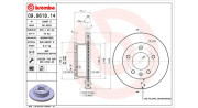 360406098500 MAGNETI MARELLI brzdový kotúč 360406098500 MAGNETI MARELLI