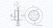 360407100000 Brzdový kotouč MAGNETI MARELLI