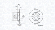 360406119500 Brzdový kotouč MAGNETI MARELLI