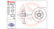 360406162200 Brzdový kotouč MAGNETI MARELLI