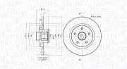 360406182400 Brzdový kotouč MAGNETI MARELLI