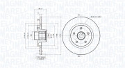 360406184700 Brzdový kotouč MAGNETI MARELLI