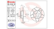 360406021105 Brzdový kotouč MAGNETI MARELLI