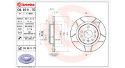 360406040005 Brzdový kotouč MAGNETI MARELLI