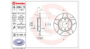 360406040405 Brzdový kotouč MAGNETI MARELLI