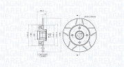 360406210405 Brzdový kotouč MAGNETI MARELLI