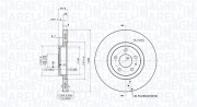 360406000301 MAGNETI MARELLI brzdový kotúč 360406000301 MAGNETI MARELLI