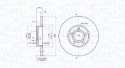 360406001201 Brzdový kotouč MAGNETI MARELLI