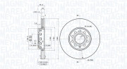 360406001301 Brzdový kotouč MAGNETI MARELLI