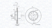 360406002501 Brzdový kotouč MAGNETI MARELLI