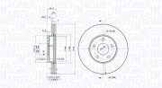 360406005401 Brzdový kotouč MAGNETI MARELLI